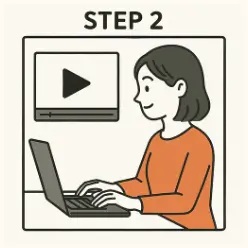 学習の流れ　STEP２